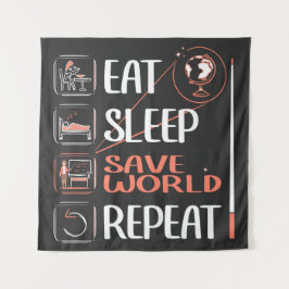 地すごい理先生救ワールド感謝ギフト タペストリー