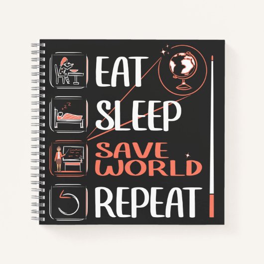 地すごい理先生救ワールド感謝ギフト ノートブック (正面)