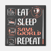 地すごい理先生救ワールド感謝ギフト マグネット (正面)