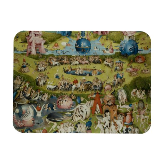 地の喜びの庭， 1490年～1500年 マグネット (横)