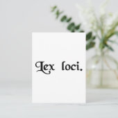 地の法律。 ポストカード (スタンド正面)