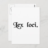 地の法律。 ポストカード (正面/裏面)