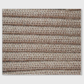 地の目の粗い編み物 ラッピングペーパー (フラット)