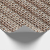 地の目の粗い編み物 ラッピングペーパー (角)