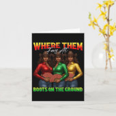 地の黒いカウギで彼らがブーツでファン カード (黄色い花)