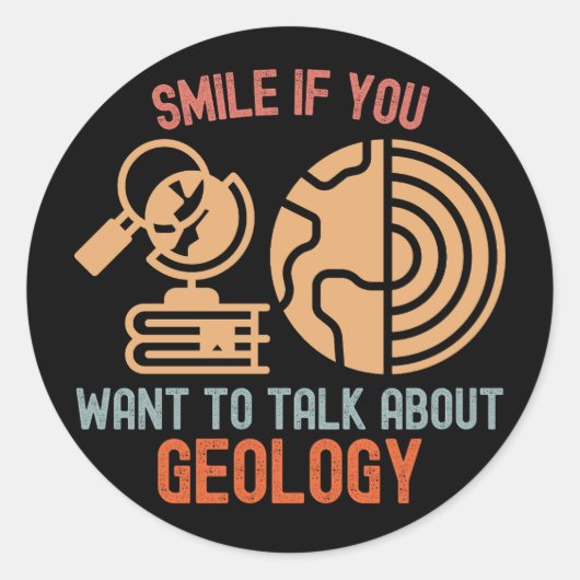 地もし質について話したいスマイル ラウンドシール (正面)