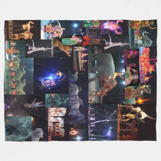 地もっとも偉大上のサーカス フリースブランケット (正面(横))