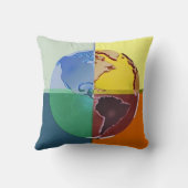 地カラフル枕 クッション (裏面)