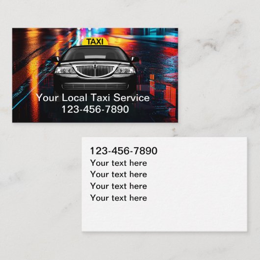 地クール方タクシー名刺代 名刺 (正面/裏面)