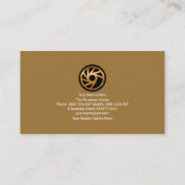 地スタイリッシュ形道路図物流輸送 名刺 (裏面)