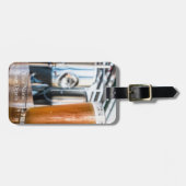 地ビールのビールのガラス ラゲッジタグ (正面横)