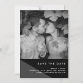 地モダン域 | 写真の保存日付 マグネット招待状 (正面)