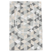 地モダン形イラストレーション ミディアムペーパーバッグ (正面)