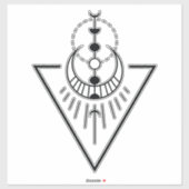 地三角月相 シール (シート)