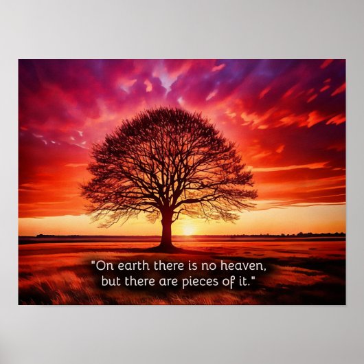 「地上には天国はないが、破片がある ポスター (正面)