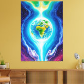 地上に平和を訪れよう キャンバスプリント (インサイチュ (リビング))