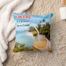 地上に感謝の応援 クッション