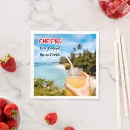 地上に感謝の応援 スタンダードカクテルナプキン