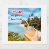 地上に感謝の応援 スパークリングワインラベル (シングルラベル)