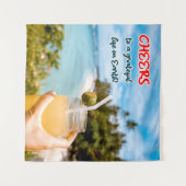 地上に感謝の応援 タペストリー (正面(横))