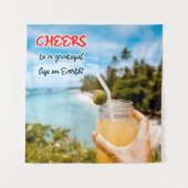 地上に感謝の応援 タペストリー (正面)