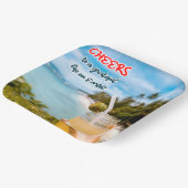 地上に感謝の応援 ペーパープレート (傾斜あり)