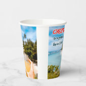 地上に感謝の応援 紙コップ (左)