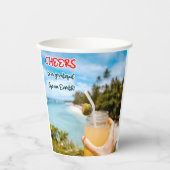 地上に感謝の応援 紙コップ (正面)