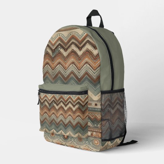 地上に プリントバックパック (裏面右端)