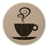 地上のコップカスタムな色のキャビネットのノブ セラミックノブ (正面)