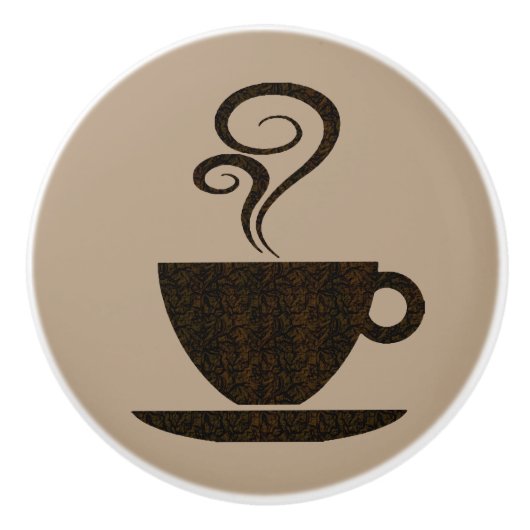 地上のコップカスタムな色のキャビネットのノブ セラミックノブ (正面)