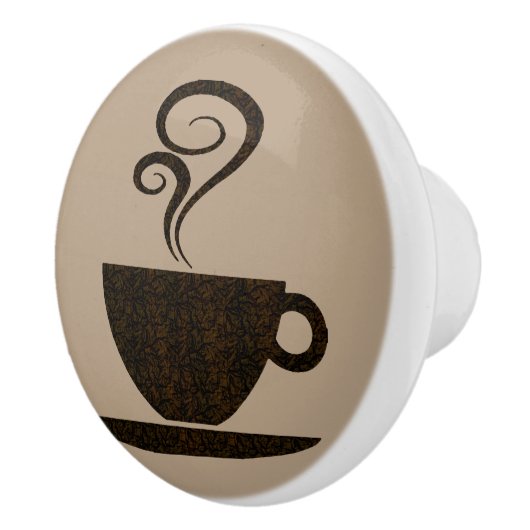 地上のコップカスタムな色のキャビネットのノブ セラミックノブ (右)