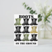 地上のブーツ ポストカード (スタンド正面)