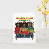 地上のブーツ ユンテーンス コウガール どこにいるの  カード (黄色い花)