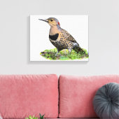 地上の北フリッカ キャンバスプリント (インサイチュ (リビング))