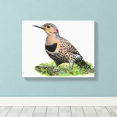 地上の北フリッカ キャンバスプリント (インサイチュ (ウッドフロア))