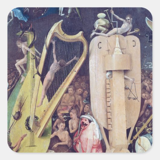 地上の喜びの庭 スクエアシール (正面)