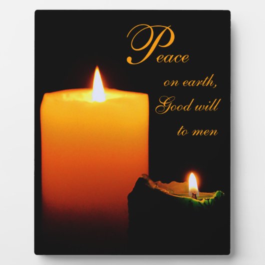 地上の平和と人への善なる意志 フォトプラーク (正面)