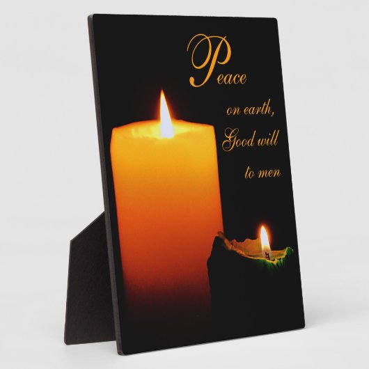 地上の平和と人への善なる意志 フォトプラーク (側面)