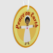 地上の平和イエスと世界の子たち オーナメント (正面)
