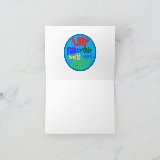 地上の平和 カード (内部)