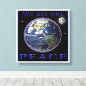 地上の平和 キャンバスプリント (インサイチュ (ウッドフロア))