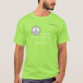 地上の平和gotGod316.comローマ12:18 Tシャツ (正面)