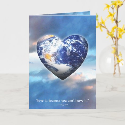 地上の愛 カード (黄色い花)