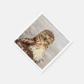 地上の未熟なアカオタカ スタンダードカクテルナプキン (角)