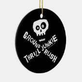 地上の突進のSkydiver セラミックオーナメント (右)