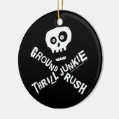 地上の突進のSkydiver セラミックオーナメント (左)