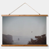 地上の3つの木製トップウォールタペストリーシェード 吊り下げ型タペストリー (正面2)