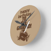 地上へ ラウンド壁時計 (傾斜)