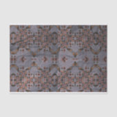 地上トーンの民族的モザイクの万華鏡のパターン 薄葉紙 (正面)